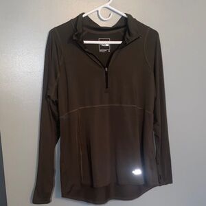 The North Face Dark Green Quarter-Zip Top
